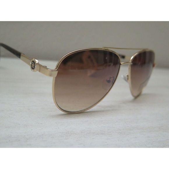 Jessica Simpson Gold Aviator Sunglasses Tortoise Shell Arms J5759-GLDTS $55 MSRP - Picture 5 of 12